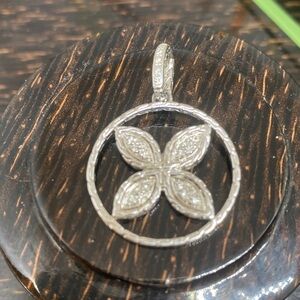 John Hardy Diamond Kawung Silver Pendant